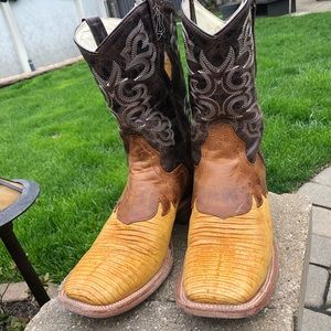 JB Dillon lizard exotic cowboy boots